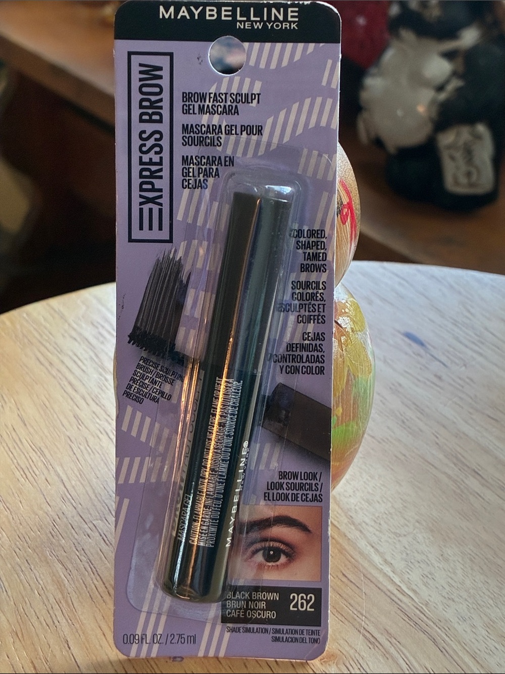 Maybelline Express Brow Gel Mascara — Black Brown 262 NIP